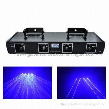 4-head Blue DMX Laser Stage Light with 400mW Total Power